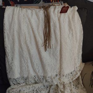 Long Woven Maxi Skirt